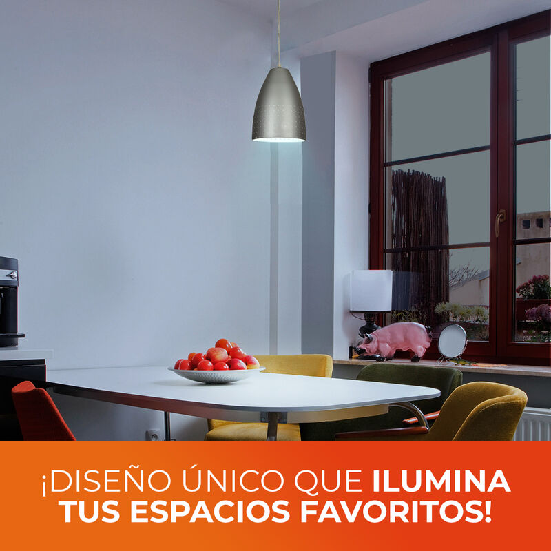 Lampara Colgante Color Aluminio Satinado Alumin... image number null