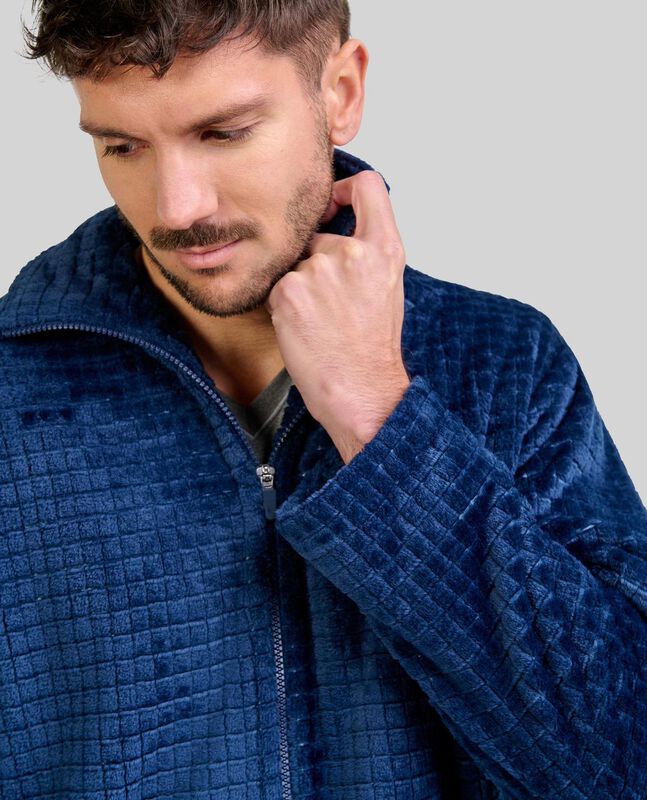 Bata con Cremallera a Cuadros Marino Marino image number null