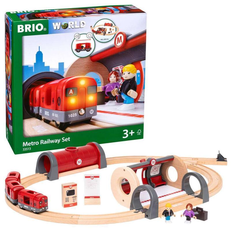Set De Tren Brio Metro Railway 33513 Dynamic, 2... image number null