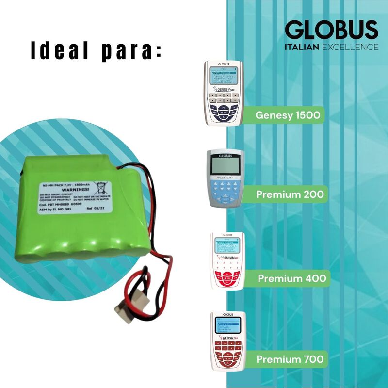Bater&iacute;a Para Electroestimulador Globus 1800 Mah... image number null