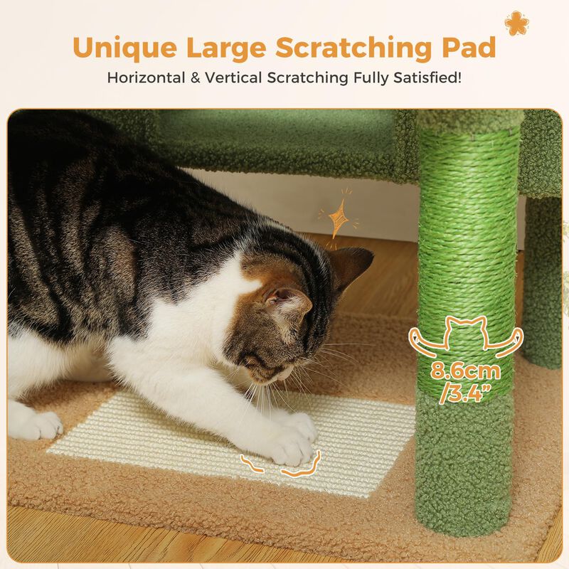 &Aacute;rbol Para Gatos Pawz Road 183 cm Con Hamaca Y ... image number null