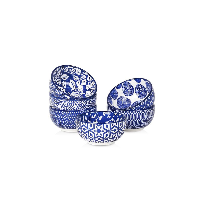 Juego de 6 Tazones Selamica 118ml Azul Vintage image number null
