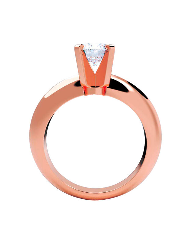 Anillo de Compromiso de 14K con Diamante de Lab... image number null