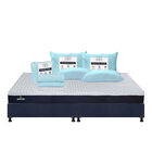 Colch&oacute;n King Size Therapy + Box + 2 Almohadas Trinity + 1 Juego De S&aacute;banas Trinity