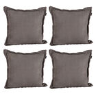 Cojin Decorativo Rogga Kappa Set De 4 Gris Oscuro