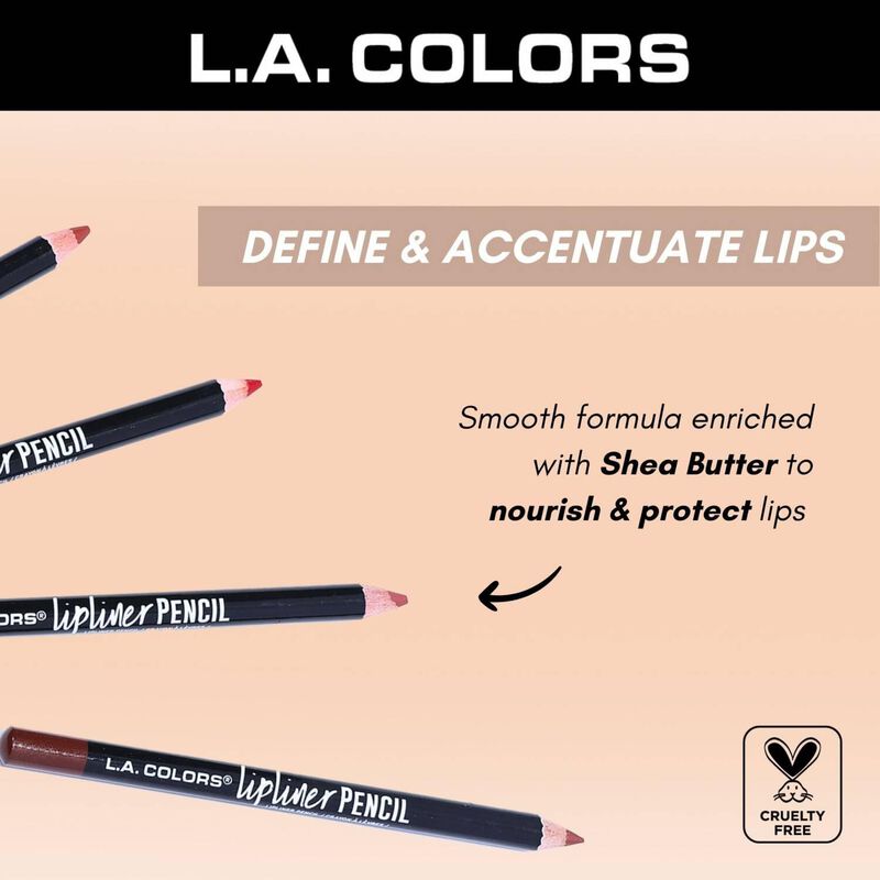 L&aacute;piz Delineador De Labios L.a. Colors Negro Cp... image number null