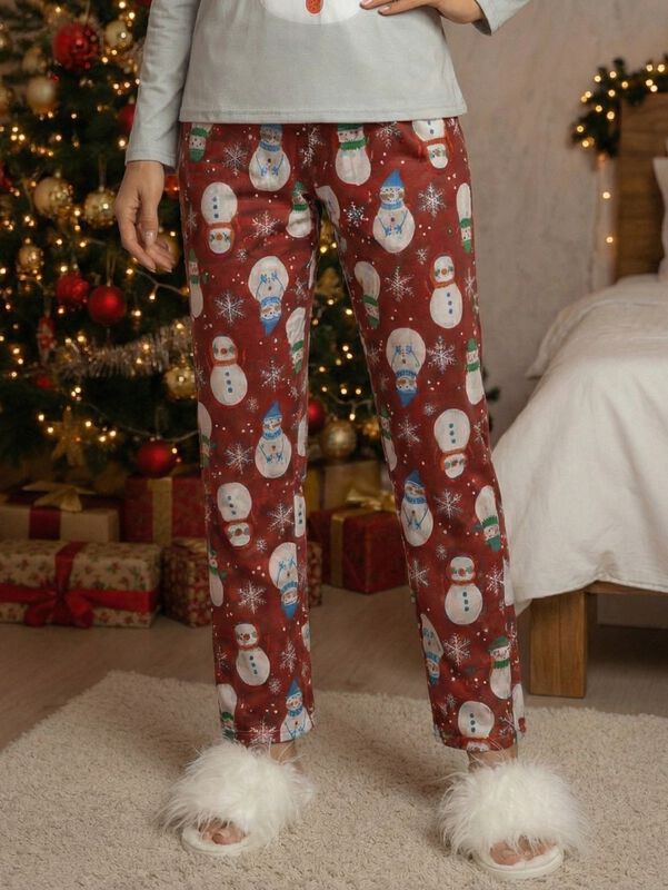 Set Pijama Mujer Navide&ntilde;a Invierno PIJ-099 D2 C... image number null