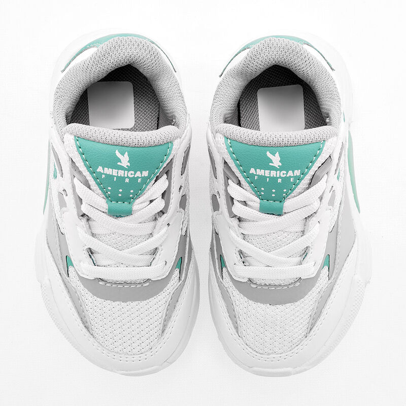 American Fire Tenis urbano para ni&ntilde;a blanco pla... image number null