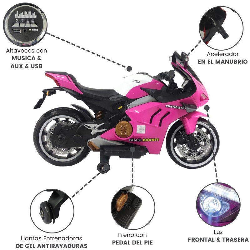 Motocicleta Deportiva Infantil El&eacute;ctrica Montab... image number null