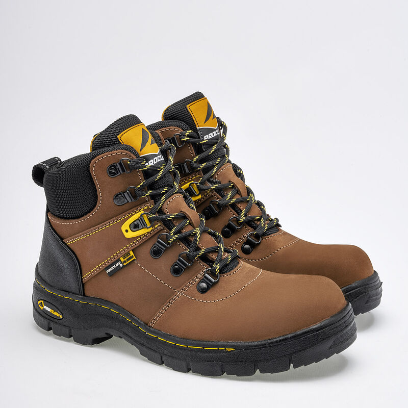 Cliff Bota Industrial Para Hombre Caf&eacute; Negro Co... image number null