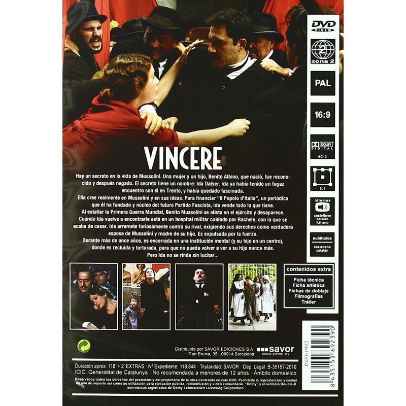 Vincere [dvd] image number null