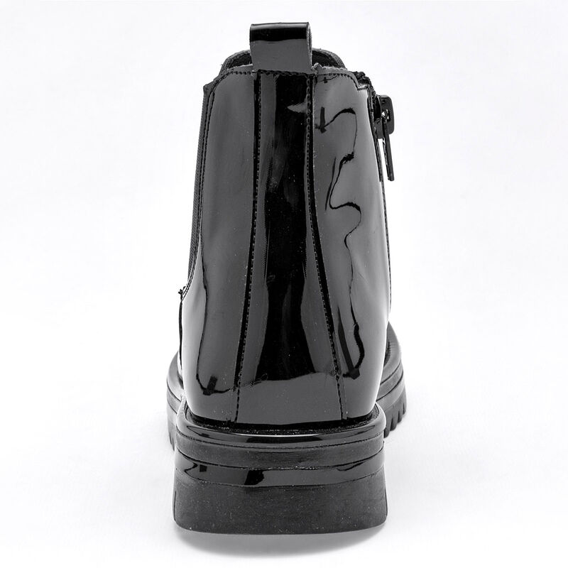 Coqueta Bot&iacute;n para ni&ntilde;a negro charol image number null