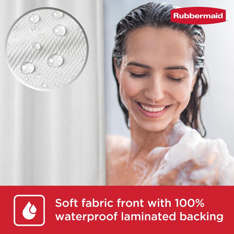 Forro De Ducha Rubbermaid 178x183 Cm Blanco Imp... image number null