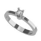 Anillo de Compromiso en Oro Blanco 10K con Circonia -  Talla:9/ FJ772-10W-CZ-9