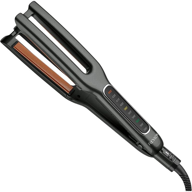 Plancha Alaciadora Pelo Revlon Cer&aacute;mica Cobre 1... image number null