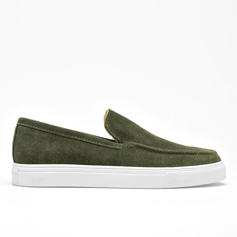 Elegancy zapato casual piel para hombre olivo c... image number null