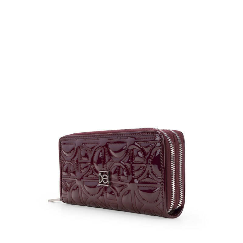 Cartera Cierre Doble Grande Look Glossy Color T... image number null