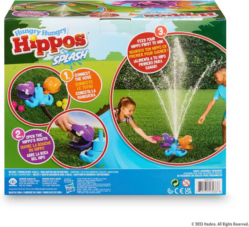 Hungry Hungry Hippos Splash, Hasbro, Juego De R... image number null