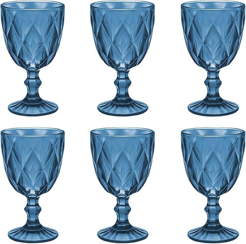 Juego de 6 Copas de Vidrio 240 ml, Copas Colori... image number null