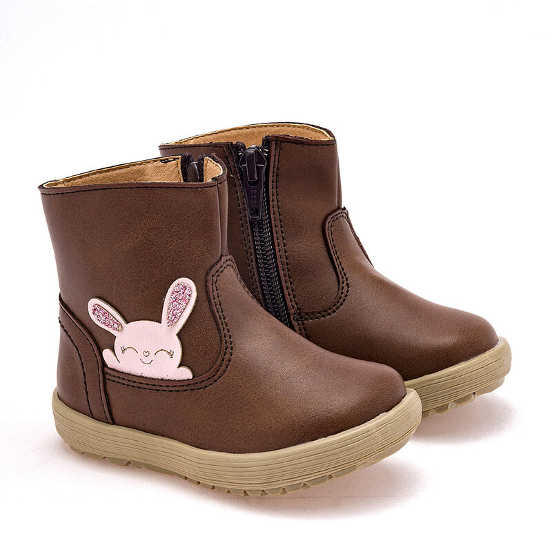 Yondeer Botitas para beb&eacute; ni&ntilde;a caf&eacute; image number null