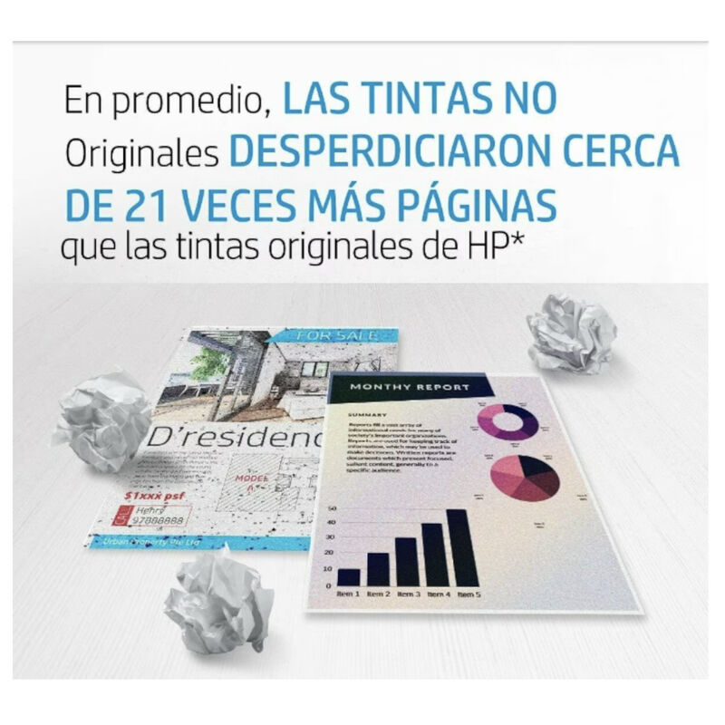 Tinta para impresora HP GT53 (1VV22AL) Negro 90... image number null