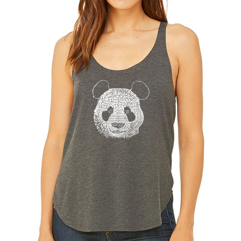 Tank Top Holgado Word Art Para Mujer - Panda- G... image number null