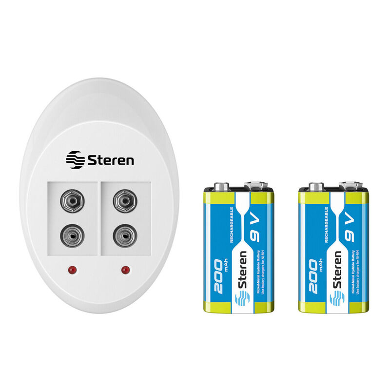 Cargador Inteligente De Pilas 9V. Incluye 2 Pil... image number null