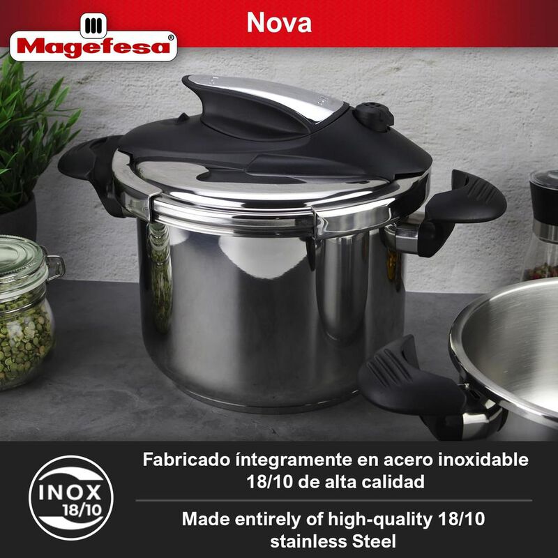 OLLA DE PRESION MAGEFESA NOVA 6L CON 5 SISTEMAS... image number null