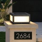 Luz Solar De Poste Mvbt Cuadrada 30 cm Para Pilar Exterior