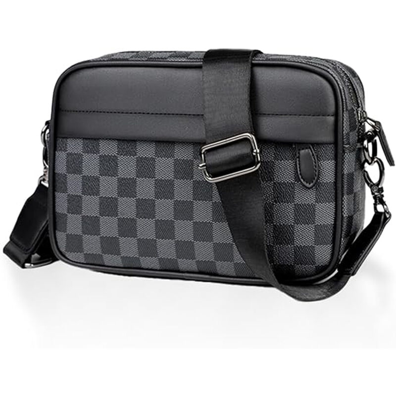 Bolso Bandolera de Cuero Crossbody para Hombres image number null