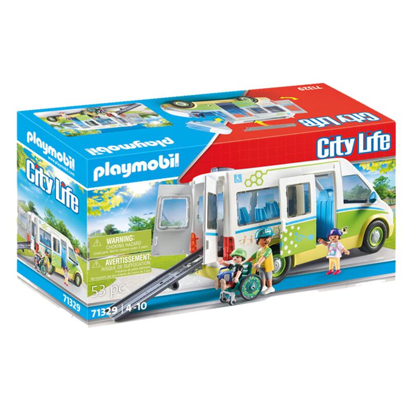Autob&uacute;s Escolar Playmobil City Con Rampa Para S... image number null