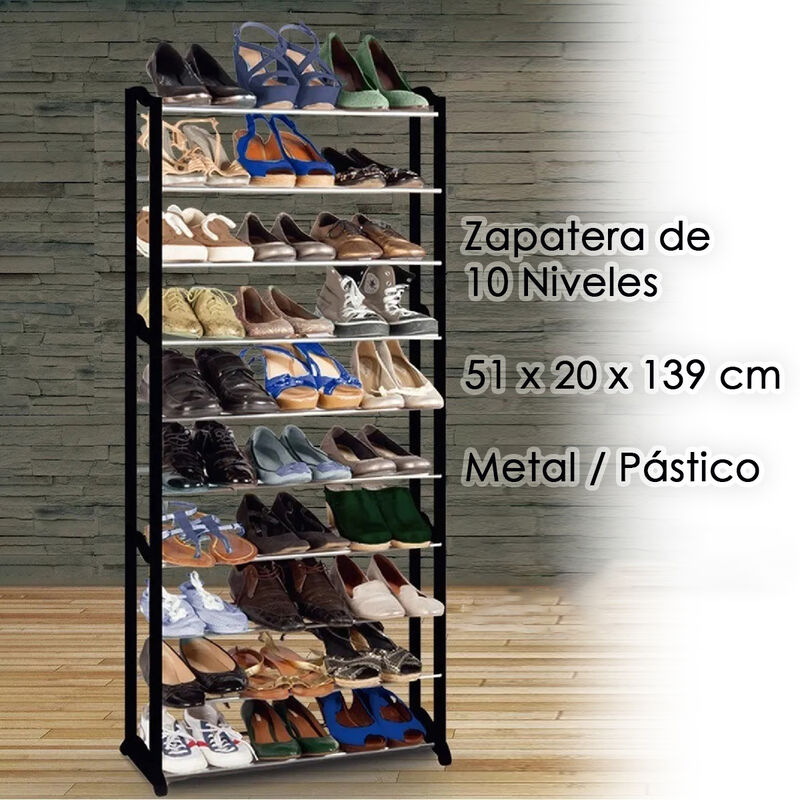 Organizador de zapatos 10 Niveles Apilable 30 P... image number null