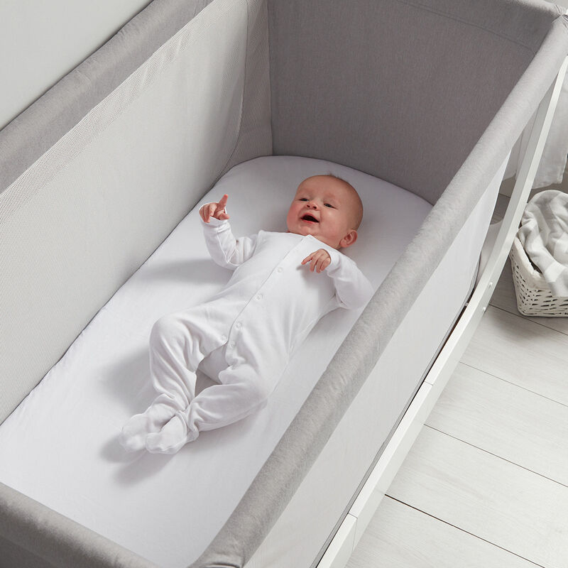 Set 2 S&aacute;banas Para Cuna Air Grande - Blanco image number null