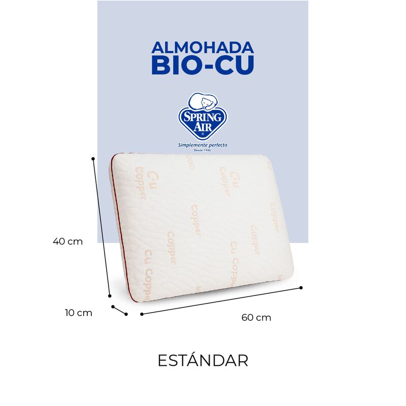 Spring Air Almohada Bio Copper, Antimicrobiana,... image number null