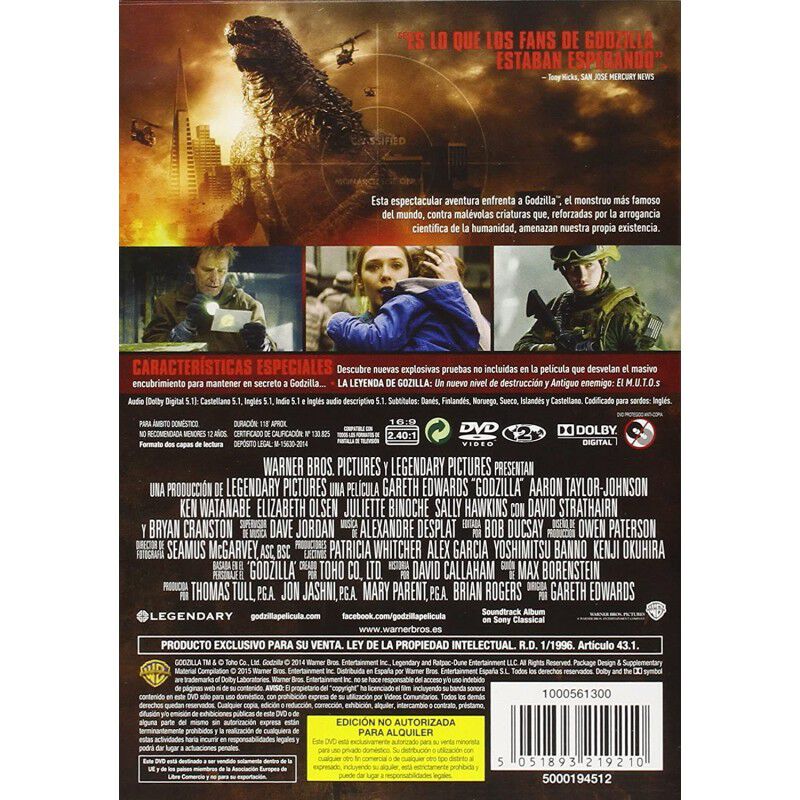 Godzilla [dvd] image number null
