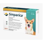 Simparica 40 mg 1 x 3 tab Caja con blister con 3 tabs Linea AntiparasitariosLaboratorio Zoetis