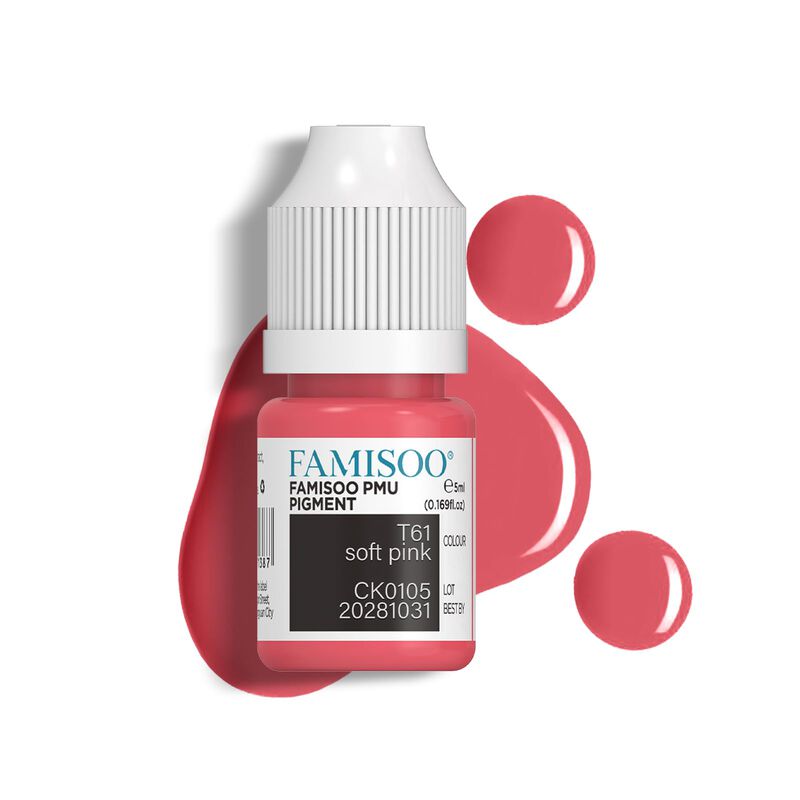 Tinta Pmu Famisoo 5 ml T61 Rosa Suave image number null