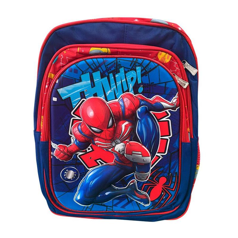 Mochila Escolar Spider-Man Marvel C&oacute;mic Azul Re... image number null