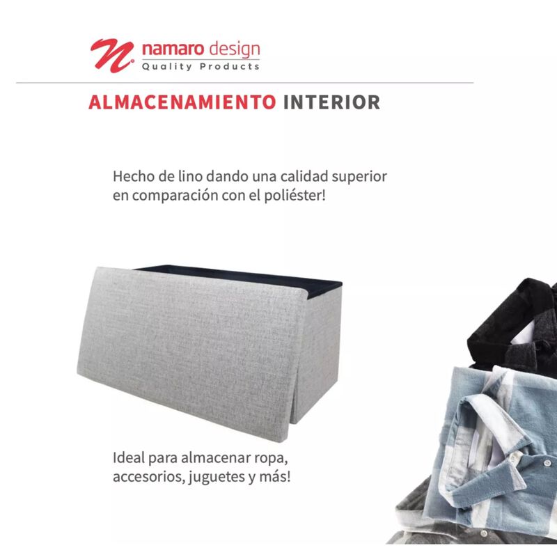 Banca Plegable Con Almacenamiento Interior Nama... image number null