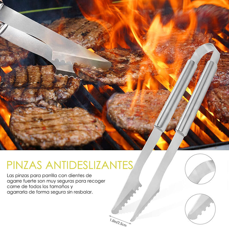 Delantal con Utensilios de Asador de Acero Inox... image number null