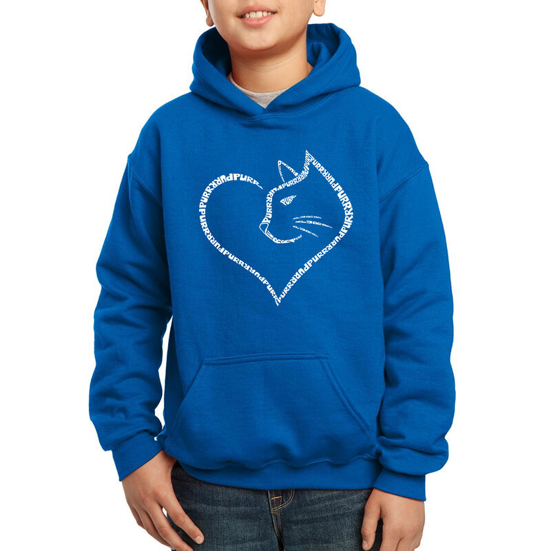 Sudadera Con Capucha Word Art Para Ni&ntilde;o - Coraz... image number null