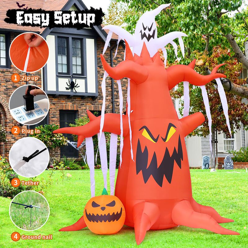 Inflable Goosh &Aacute;rbol De Halloween Led 3 m Para ... image number null