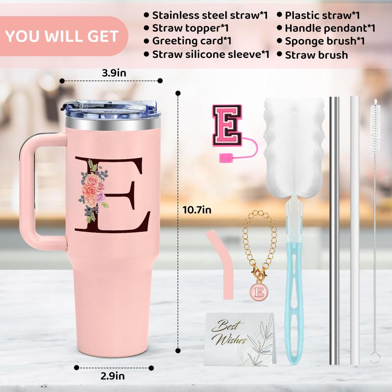 Vaso T&eacute;rmico Aiheart 1200 ml Rosa De Acero Inox... image number null