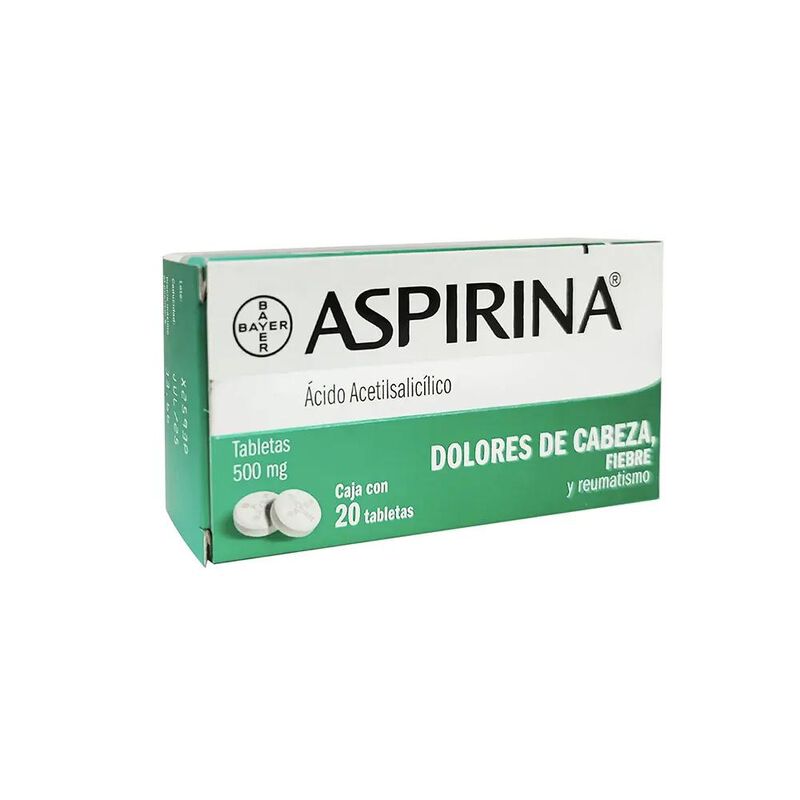Aspirina 500 Mg 20 Tableta(s) image number null