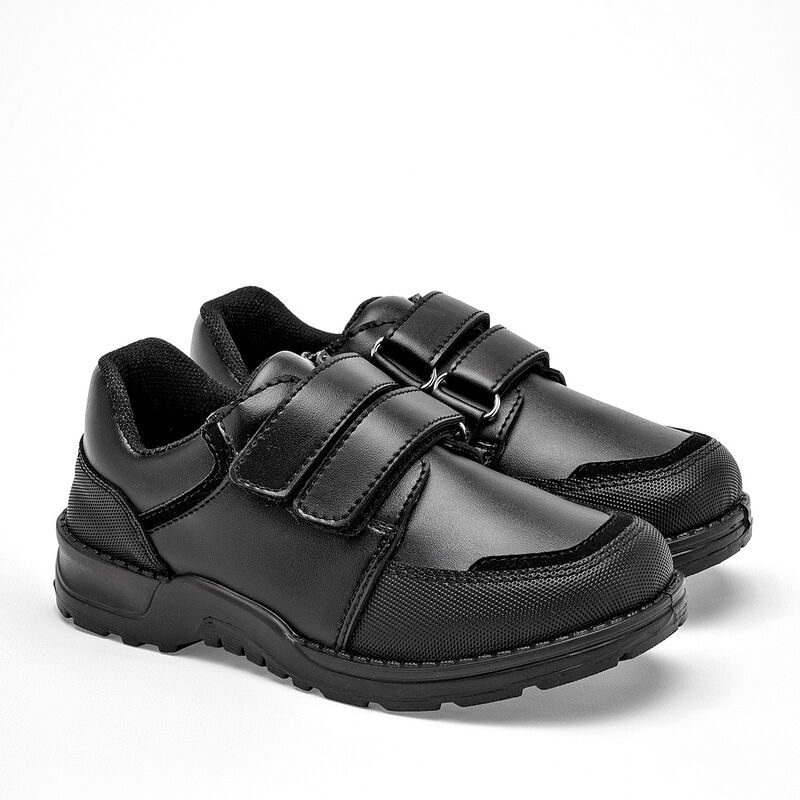 Leds zapato para ni&ntilde;o escolar negro cod 140522-... image number null