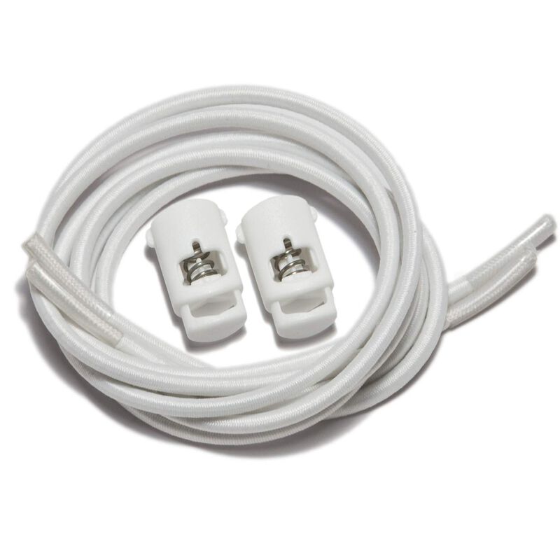 Cord&oacute;n Ibungee Laces 76 cm Blanco El&aacute;stico Sin ... image number null