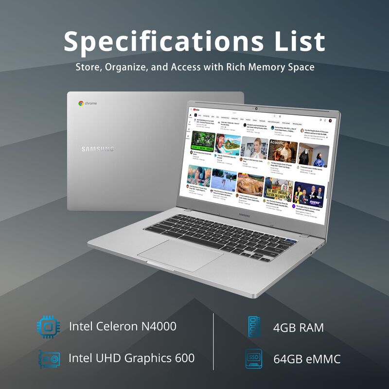 Ordenador Port&aacute;til Samsung Chromebook 4+ De 15,... image number null