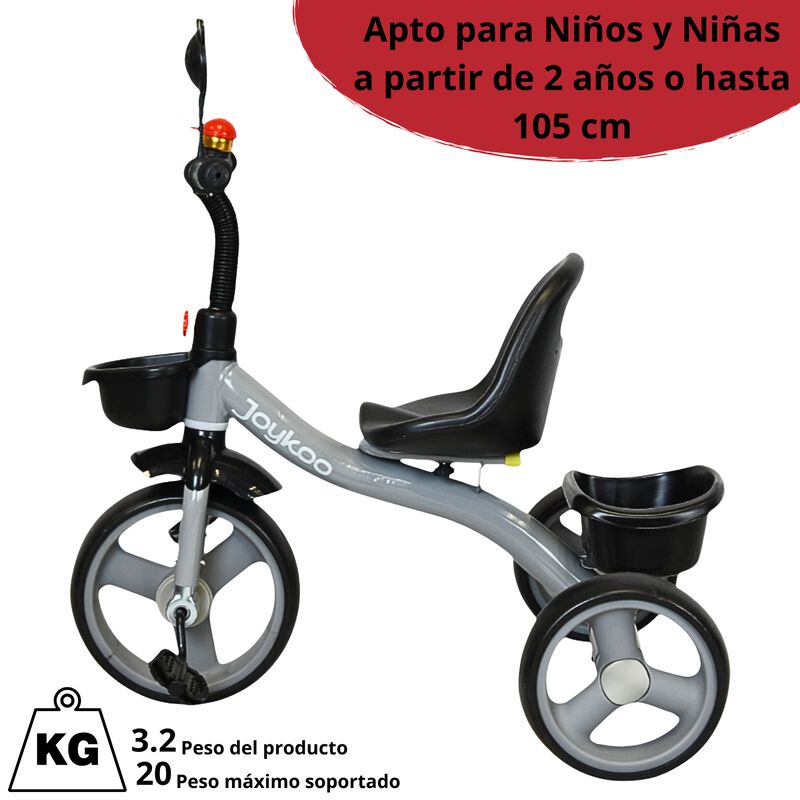 Triciclo para Ni&ntilde;os con Timbre y Espejo Ruedas ... image number null