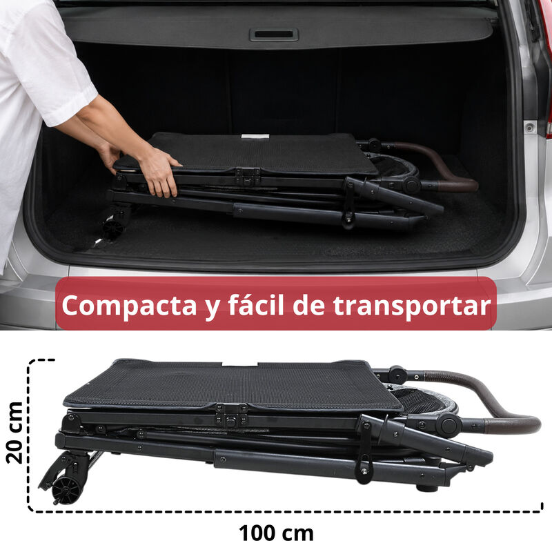 Carriola Plegable Para Mascotas Ruedas De Goma ... image number null