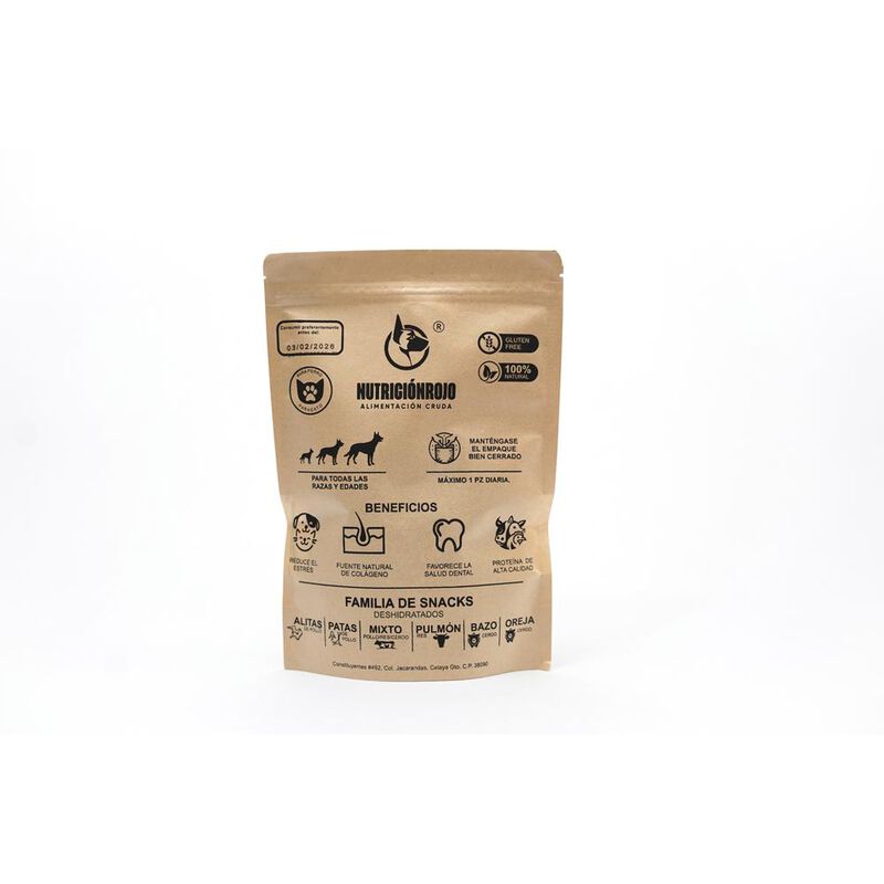 Nutrición Rojo,Snacks Para Perros,Bazo de Cerdo... image number null